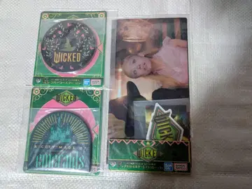 1번 복권 위키드 두 마녀 티켓 홀더 & 스티커 러버 코스터