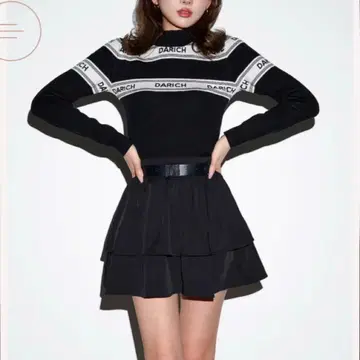다리치 티어드 미니 스커트