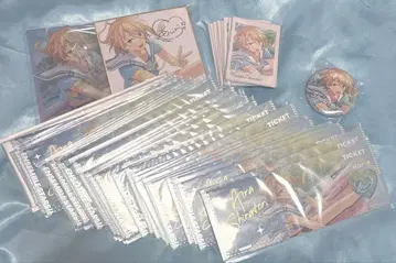 시라토리 아이라 홀로그램 티켓 아크릴 스탠드 색지 캔뱃지