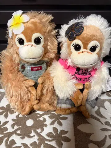 Baby coco 베이비코코 나츠 EDWIN SS 봉제 인형 2개 세트