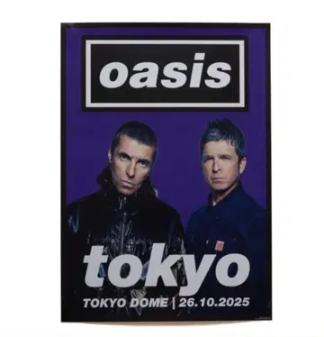 Oasis 포스터 TOKYO DOME 2025