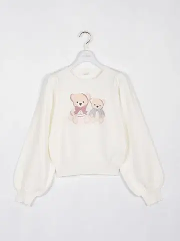 [택 포함 새상품급] evelyn 오리지널 베어 니트 화이트