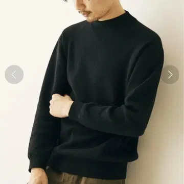 EDIFICE 캐시미어 블렌드 모크넥 니트 블랙