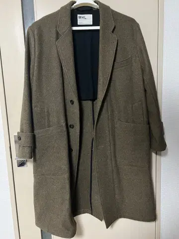 MHL, 브라운 체스터 코트 L 사이즈