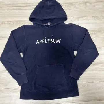 APPLEBUM 네이비 로고 후드티
