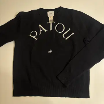 [새상품급] PATOU 로고 니트 XS 블랙