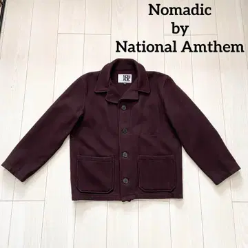 노마딕 바이 내셔널 앤섬 캐나다제 스텐실 울 P 코트