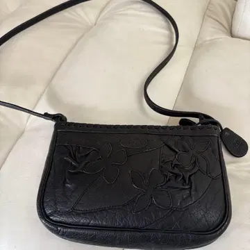 IBIZA 새상품급 블랙 가죽 숄더백 사선 가케