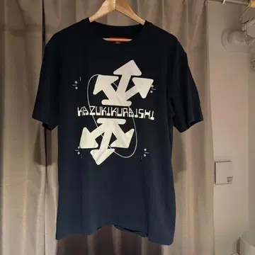 DESCENTE KAZUKIKURASHI T셔츠 L 네이비
