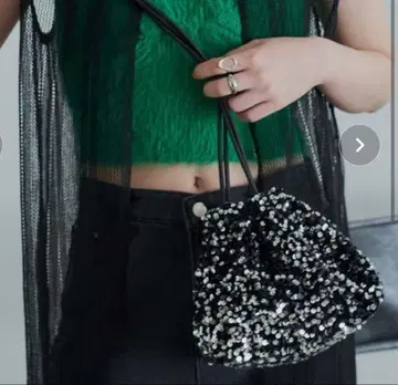 miette 스팽글 미니 백