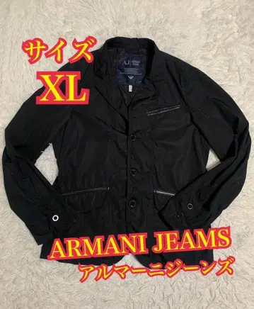 ARMANI JEAMS 알마니진스 GA 나일론 자켓 블랙 XL