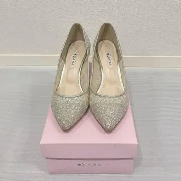 DIANA 플라티나 글리터 튤 24.5cm 브라이덜 신발