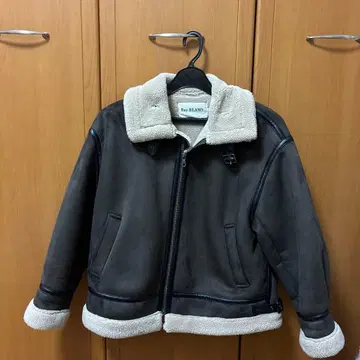 Ray BEAMS 다크 그레이 무스탕 코트 사이즈 0