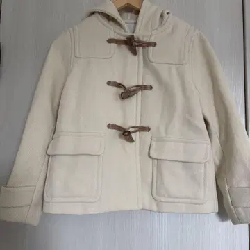 spick&span 더플 코트 숏 기장 아이보리 화이트 M