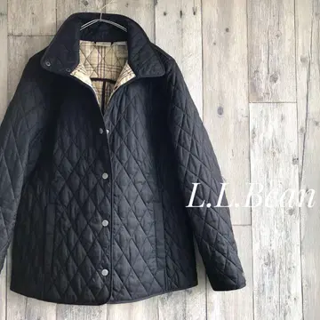 L.L.Bean 엘엘빈 퀼팅 자켓 스탠드 나일론 블랙