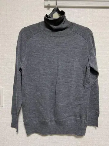 새상품급 중고 나노 유니버스 하이 게이지 터틀넥 니트 그레이 계열