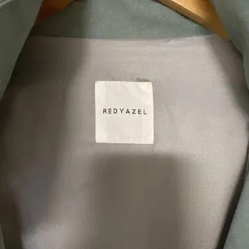 REDYAZEL 후드 부착 롱 코트 그레이