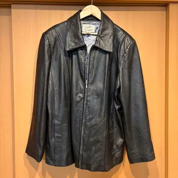 [ 세일 중 ] jacqueline jona 블랙 가죽 자켓