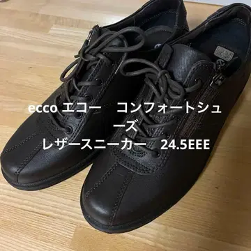 ecco 에코 컴포트 슈즈 가죽 스니커즈 24.5EEE
