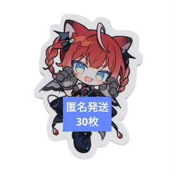 Crazy Raccoon CR 할로윈 스티커 빨간색 카루비 카루비