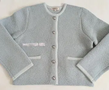 [ 미사용품 ] 아푸와이저 리셰 라메 부클 니트 자켓