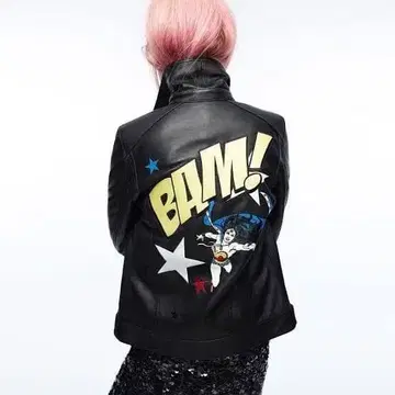 ZARA x 원더우먼 가죽 자켓