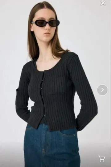 리브 니트 가디건 & 탱크탑