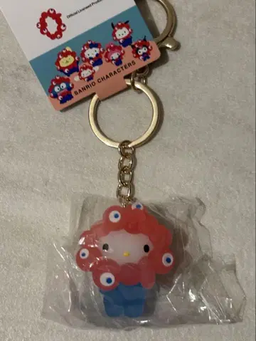 미야쿠미야쿠 산리오 입체 마스코트 클리어 컬러 키링 키티