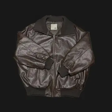 JaVa 다크 브라운 가죽 자켓