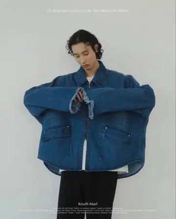 Knuth Marf 오버 사이즈 데님 자켓