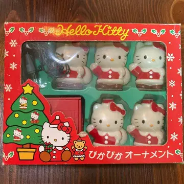 Hello Kitty 헬로키티 크리스마스 오너먼트 반짝반짝 레트로