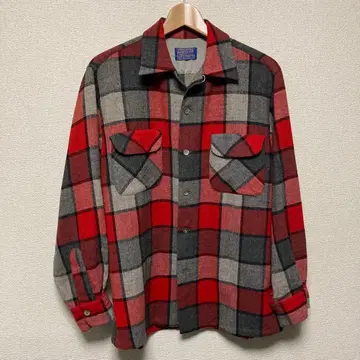 PENDLETON 50's 오픈 카라 울 셔츠 펜들턴