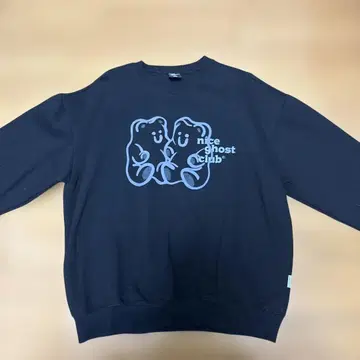 nice ghost Club 블랙 맨투맨