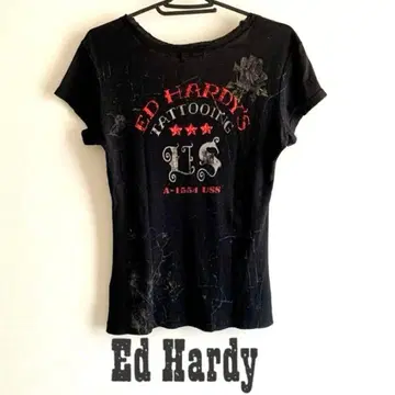 Ed Hardy 에드 하디 타투풍 y2k T셔츠 XS