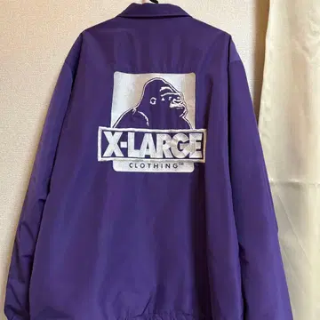 XLARGE 퍼플 자켓 로고 자수