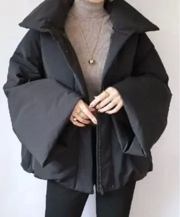 [ 새상품급 ] 질 샌더 유니클로 다운 자켓 케이프 XL 블랙