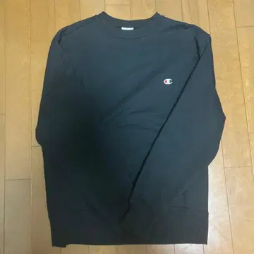 Champion 블랙 맨투맨 M 사이즈