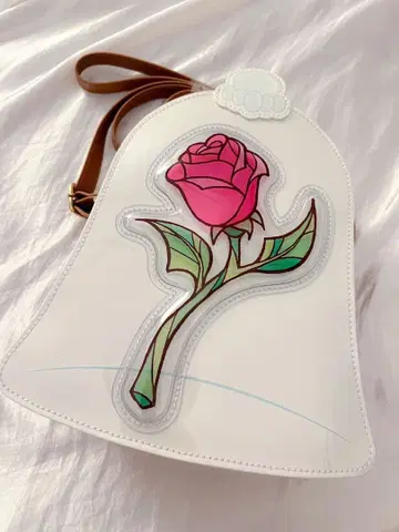 디즈니 장미 미녀와 야수 숄더백