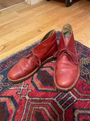 [ 명품 ] Clarks 데저트 부츠 US7.5 올 가죽 브라운