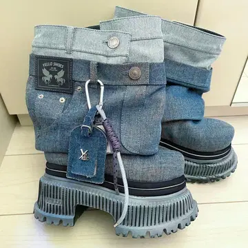 YELLO/BLUE JEAN BABY PLATFORM 숏부츠