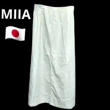 [ 미사용 ] MIIA 여성용 택 포함 베이지 롱 스커트 F