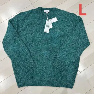 LACOSTE 니트 스웨터 M1929-10 사이즈 5 그린 계열