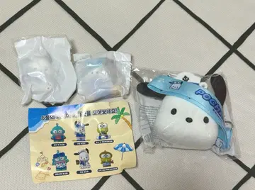 산리오 Ediya coffee 포차코 코인 케이스 파우치 피규어