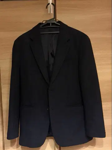 UNIQLO 울 블렌드 자켓 네이비