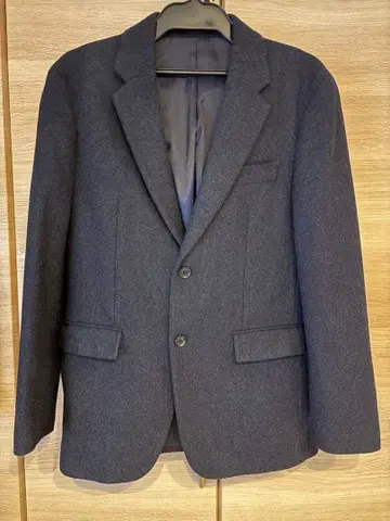 [ 반값 이하 ] UNIQLO 울 블렌드 자켓 네이비