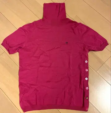 PaulSmith 반팔 하이넥 스웨터 핑크