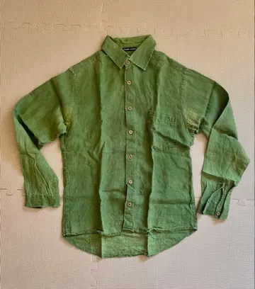 FRANK LEDER 린넨 그린 셔츠