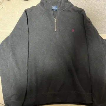 Polo 랄프 로렌 하프 지퍼 니트 블랙 계열