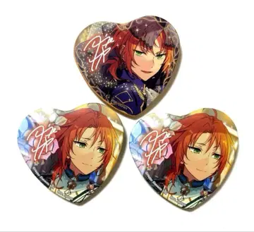 [ 익명 배송 ] 앙스타 츠키나가 레오 토루파카 하트 캔뱃지 3점