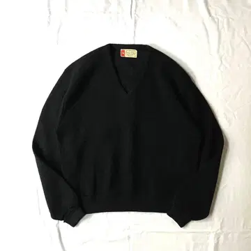 60s VINTAGE 빈티지 모헤어 니트 스웨터 블랙